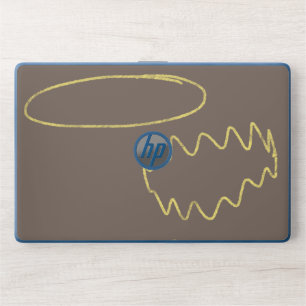 Doodle Elements Texture Wiggly Lines HP Laptop Skin