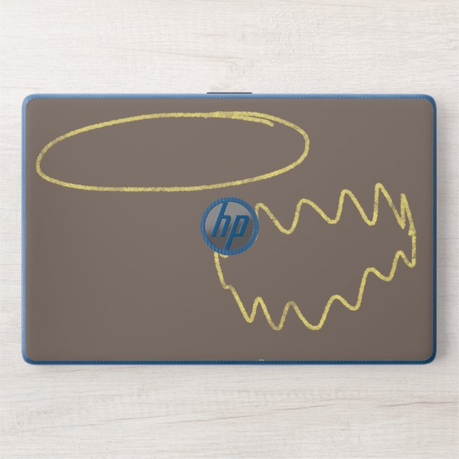 Doodle Elements Texture Wiggly Lines  HP Laptop Skin (Front)