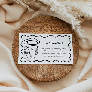 Doodle Enclosure Card Custom Insert Graduation