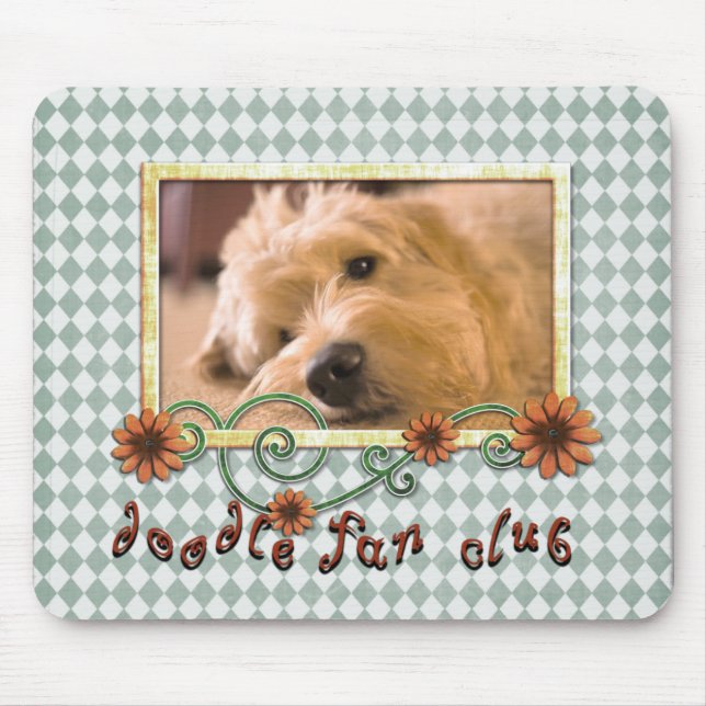 Doodle Fan Club Customizable Photo Mouse Pad (Front)