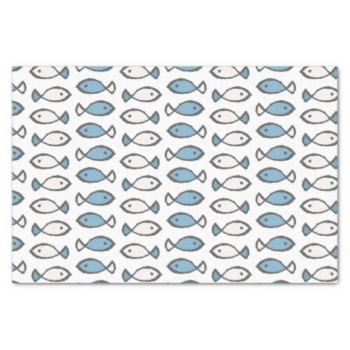 Doodle fish tissue paper