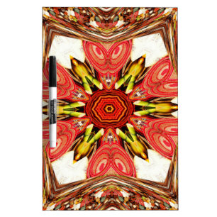 Doodle Floral Art Print Dry Erase Board