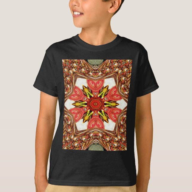 Doodle Floral Art Print T-Shirt (Front)