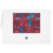 Doodle floral pattern cards (Back Horizontal)