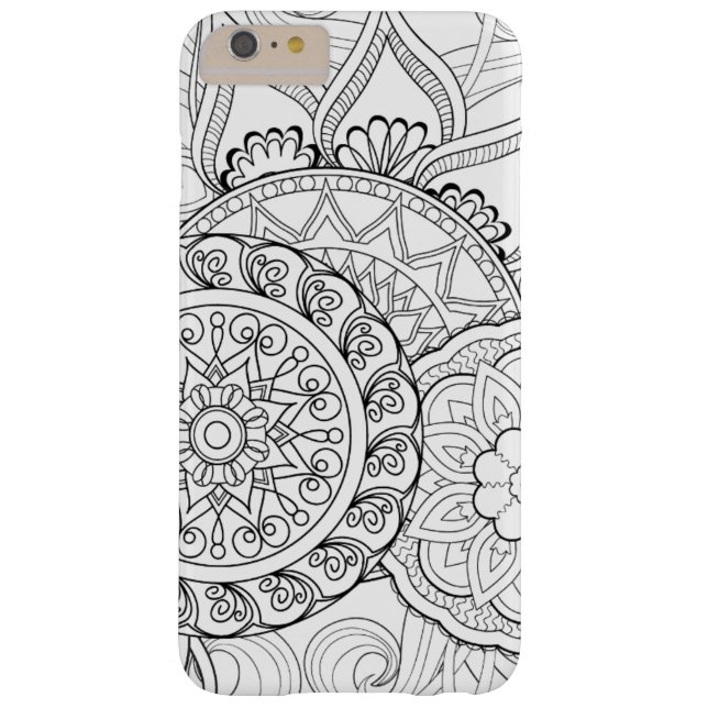 Doodle Flowers And Mandalas Case-Mate iPhone Case (Back)