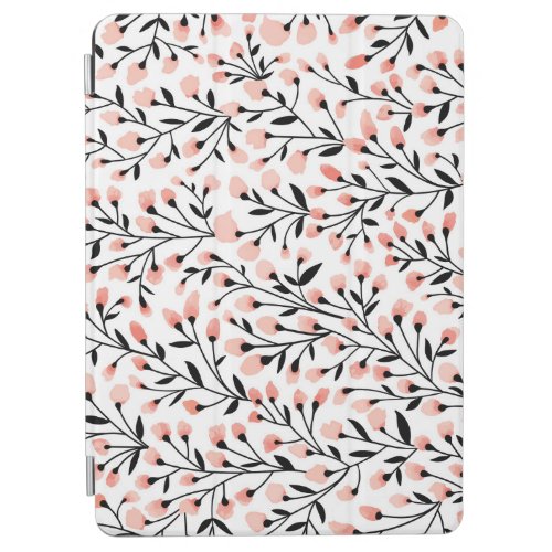 Doodle Flowers Coral Floral Seamless iPad Air Cover
