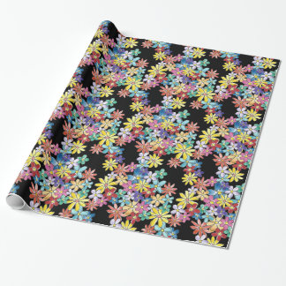 Doodle Flowers Wrapping Paper