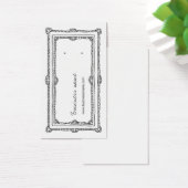 Doodle Frame White Vertical Earring Back Cards (Desk)