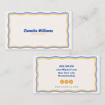 doodle groovy business card