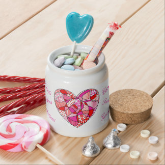 Doodle Heart Sweets And Confections Candy Jar