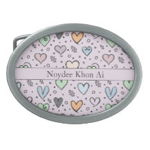 Doodle Hearts on Pink with Text