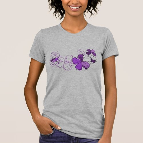 Doodle Hibiscus Ladies Tee