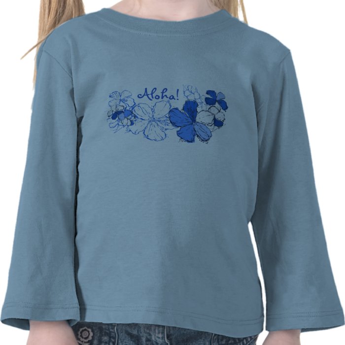 Doodle Hibiscus Toddler Tee