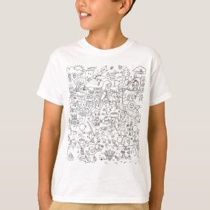 doodle i spy in the park coloring T-Shirt