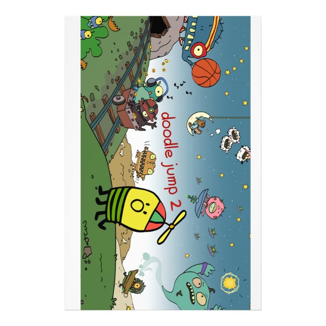 Doodle Jump 2 promo poster (Front)
