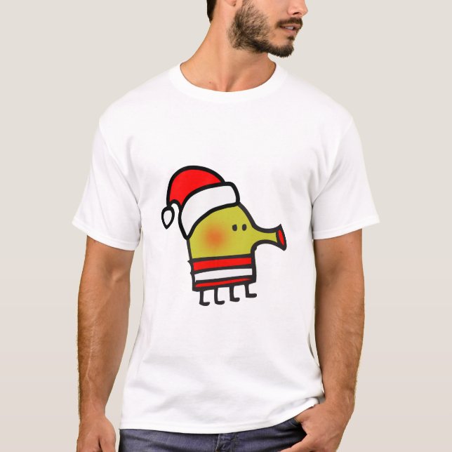 Doodle Jump Christmas Mens T-Shirt (Front)