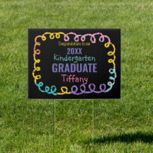 Doodle Kindergarten Graduation Party Yard