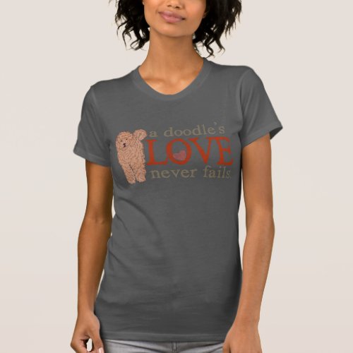 Doodle Love _ Apricot GoldenDoodle T_Shirt