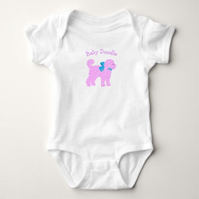 Doodle Love Baby Girl Nursery Bedroom  Bodysuit (Front)