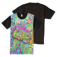 Doodle Love Design By Cindy Ginter All-over-print T-shirt at Zazzle