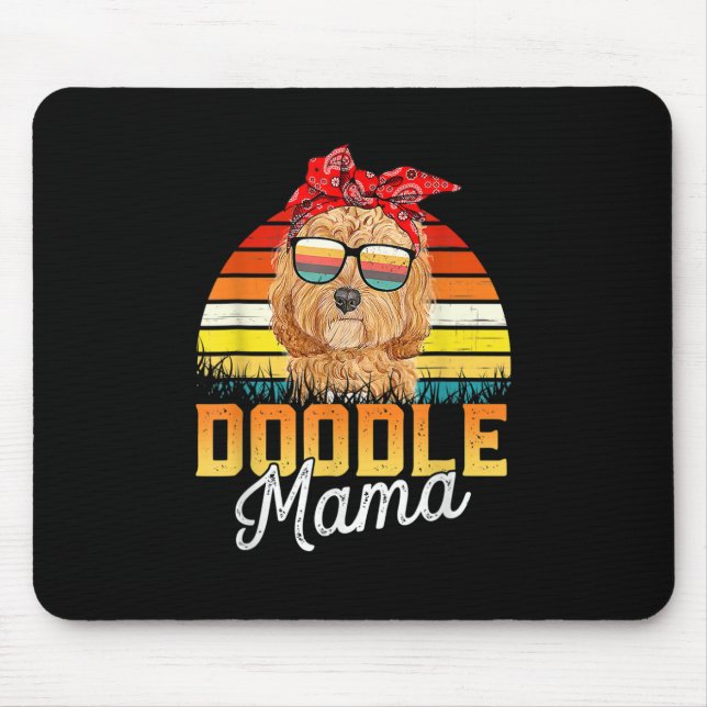 Doodle Mama Best Goldendoodle Mom Ever Mother's Da Mouse Pad (Front)