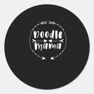 Doodle Mama T-Shirt Golden Doodle Mom Labradoodle Classic Round Sticker
