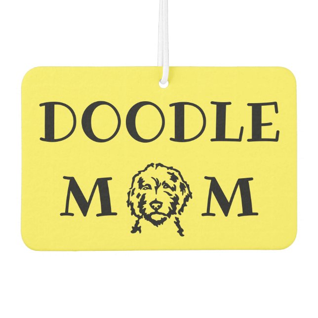 Doodle Mom Car Air Freshener (Front)