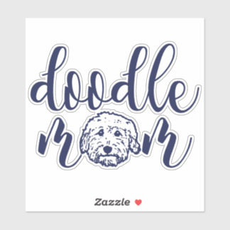 Doodle mom - doodle dog mom gift sticker