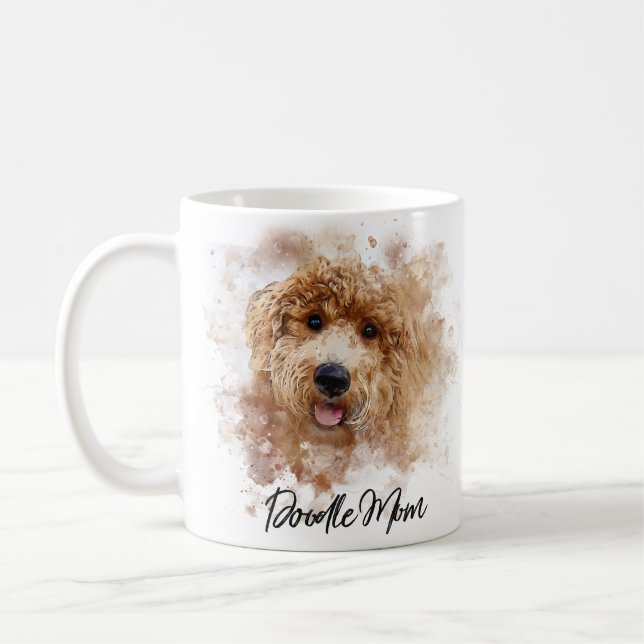 Doodle Mom Golden Doodle Coffee Mug (Left)