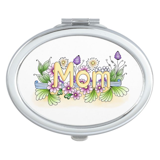 Doodle Mom Makeup Mirror (Front)