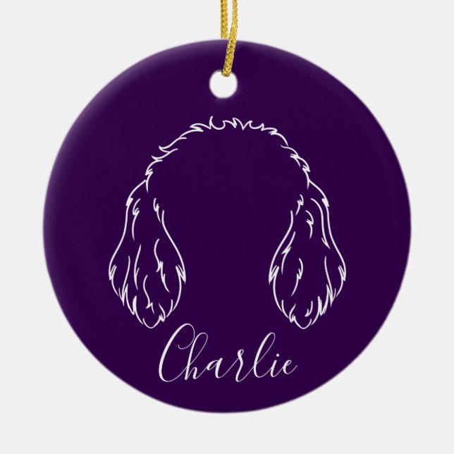Doodle Ornament (Paw Prints) (Front)