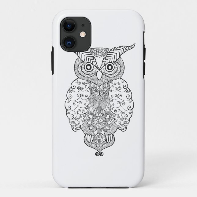 Doodle Owl Case-Mate iPhone Case (Back)