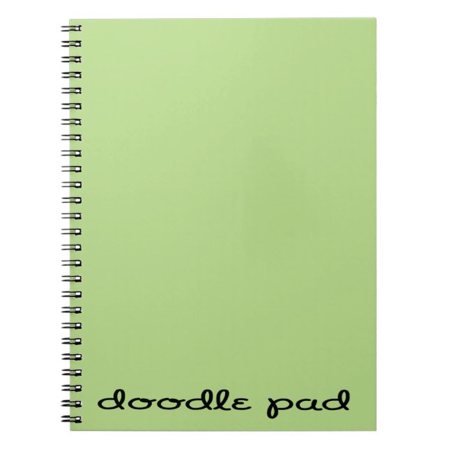 Doodle Pad Green Notebook (Front)