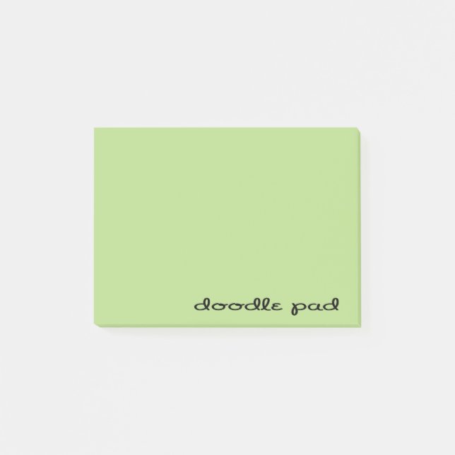 Doodle Pad Green Post-it Notes (Front)