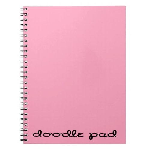 Doodle Pad Pink Notebook