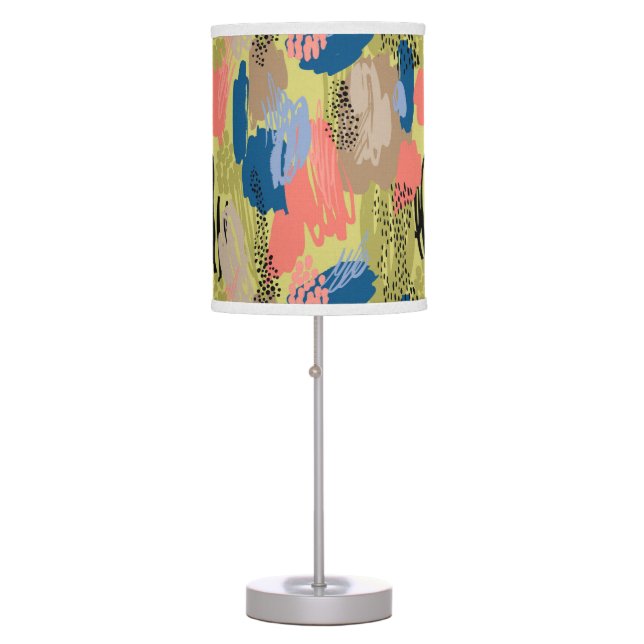 Doodle Paint Abstract Table Lamp (Front)