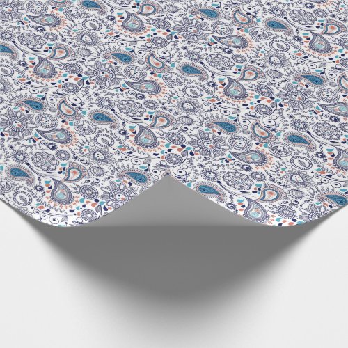 Doodle Paisley Pattern Wrapping Paper