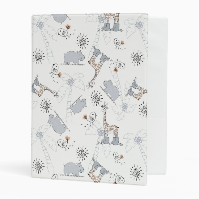 doodle pattern 2 mini binder (Front/Inside)