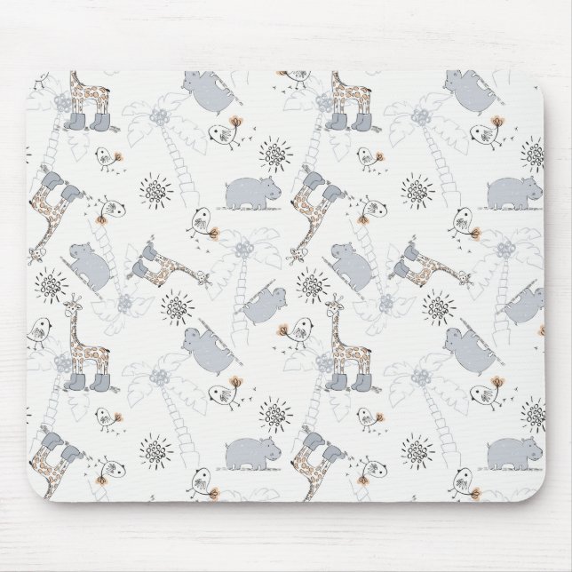 doodle pattern 2 mouse pad (Front)
