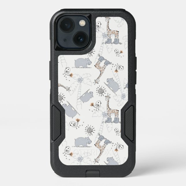 doodle pattern 2 otterbox iPhone case (Back)