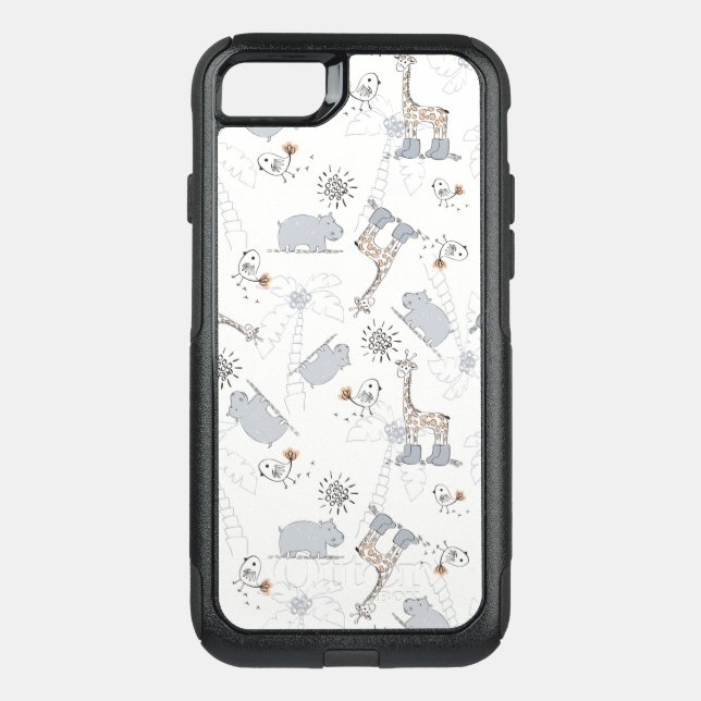doodle pattern 2 otterbox iPhone case (Back)