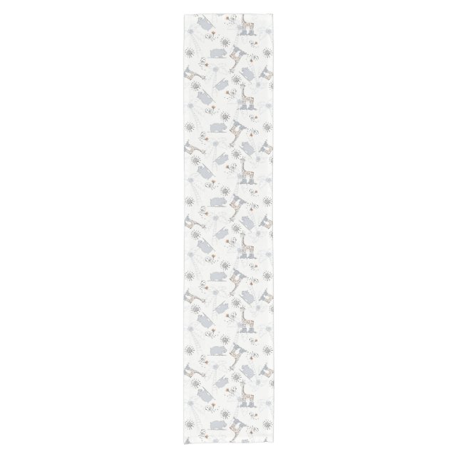 doodle pattern 2 short table runner (Front)