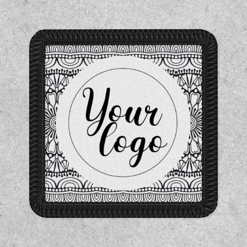 Doodle Pattern Create Your Own Logo Patch