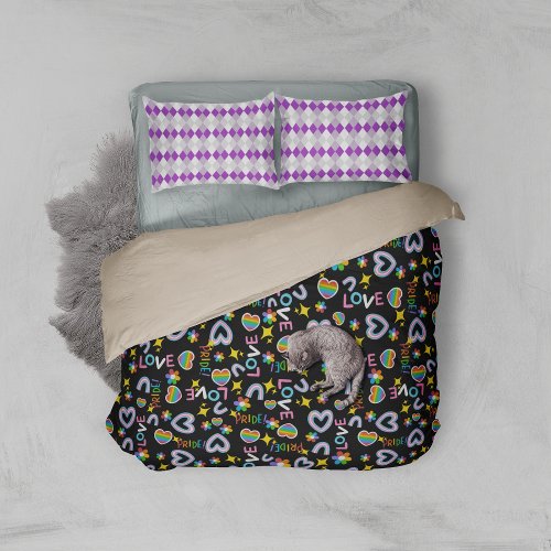 Doodle Pattern Pride Duvet Cover