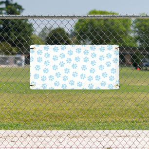 Doodle Paws, Dog Paws, Baby Blue Paws Banner