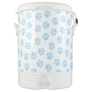 Doodle Paws, Dog Paws, Baby Blue Paws Beverage Cooler