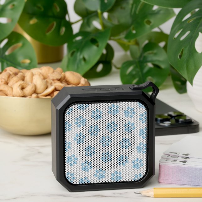 Doodle Paws, Dog Paws, Baby Blue Paws Bluetooth Speaker (Insitu(Table))