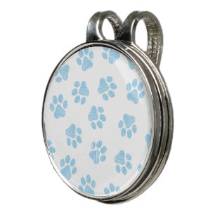 Doodle Paws, Dog Paws, Baby Blue Paws Golf Hat Clip