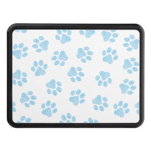 Doodle Paws, Dog Paws, Baby Blue Paws Hitch Cover