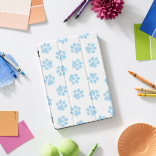 Doodle Paws, Dog Paws, Baby Blue Paws iPad Pro Cover